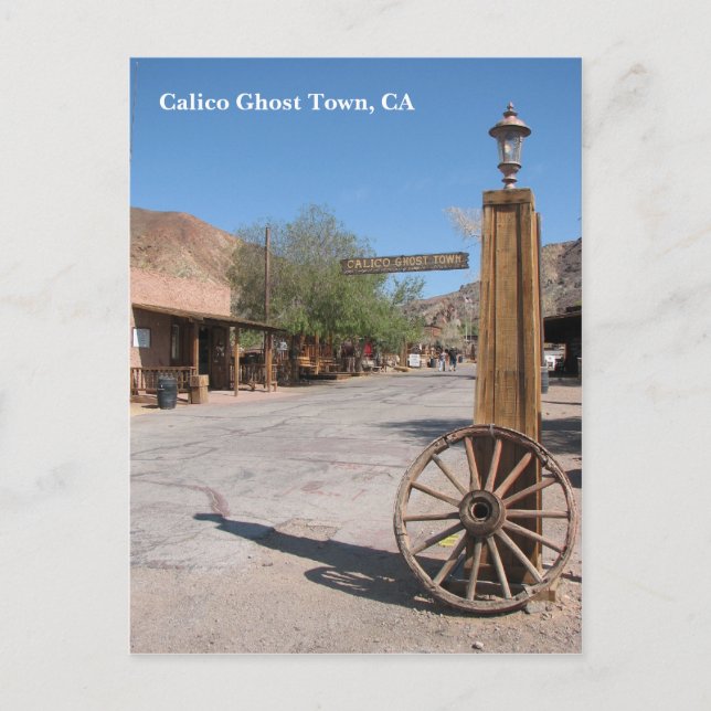 Schöne Calico Ghost Town Postcard! Postkarte (Vorderseite)