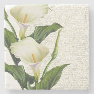 Schöne Calla-Lilien Steinuntersetzer