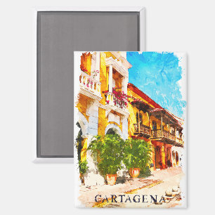 Schöne Cartagena Kolumbien Karibik Magnet