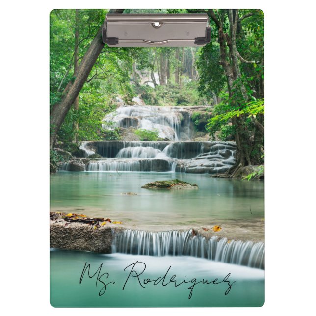 Schöne Cascading Waterfall Clipboard Klemmbrett (Vorderseite)