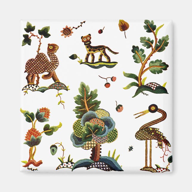 Schöne Castlemaine Stickerei Magnet (Vorne)