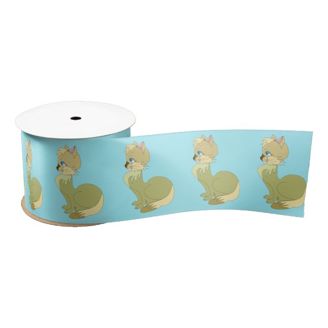 Schöne Cat Ribbon Satinband (Spule)