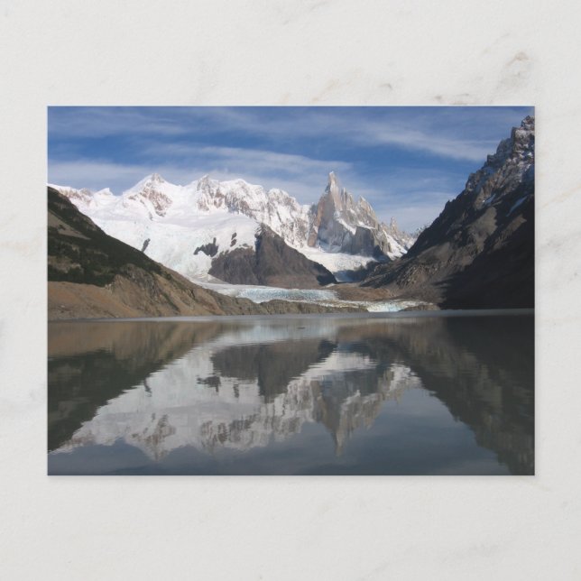 Schöne Cerro Torre , Patagonia, Bergsicht Postkarte (Vorderseite)