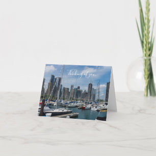 Schöne Chicago Hafen Denken Sie an Ihre Karte