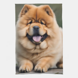 Schöne Chow Chow Geschirrtuch