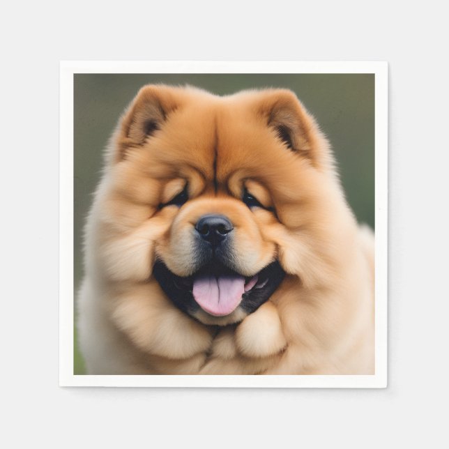 Schöne Chow Chow Serviette (Vorderseite)