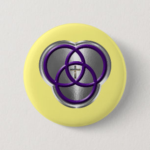 Schöne Christliche Dreifaltigkeitswertung mit Kreu Button