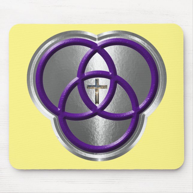 Schöne Christliche Dreifaltigkeitswertung mit Kreu Mousepad (Vorne)