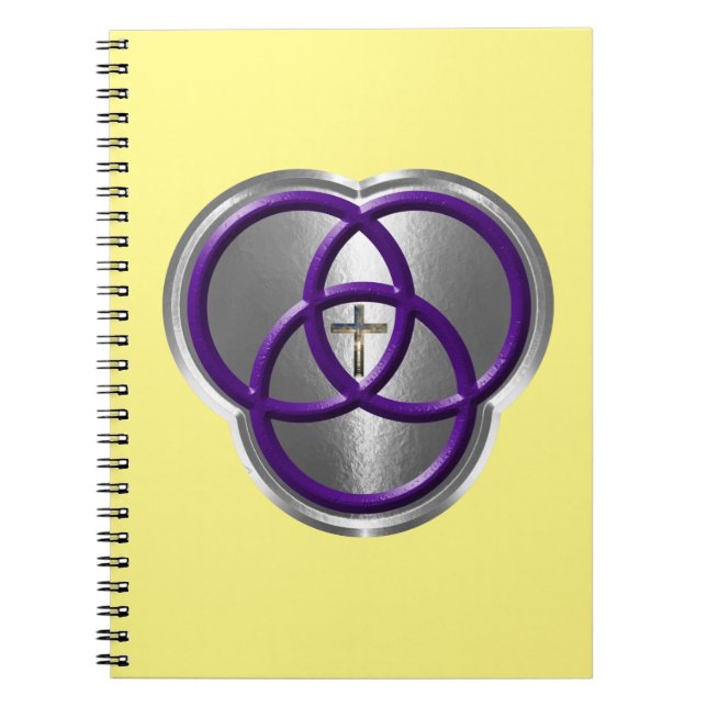 Schöne Christliche Dreifaltigkeitswertung mit Kreu Notizblock (Vorderseite)