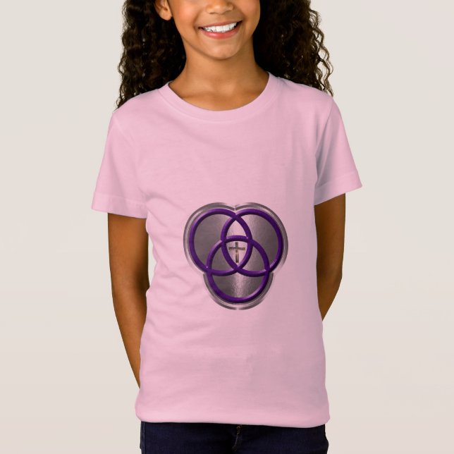 Schöne Christliche Dreifaltigkeitswertung mit Kreu T-Shirt (Vorderseite)