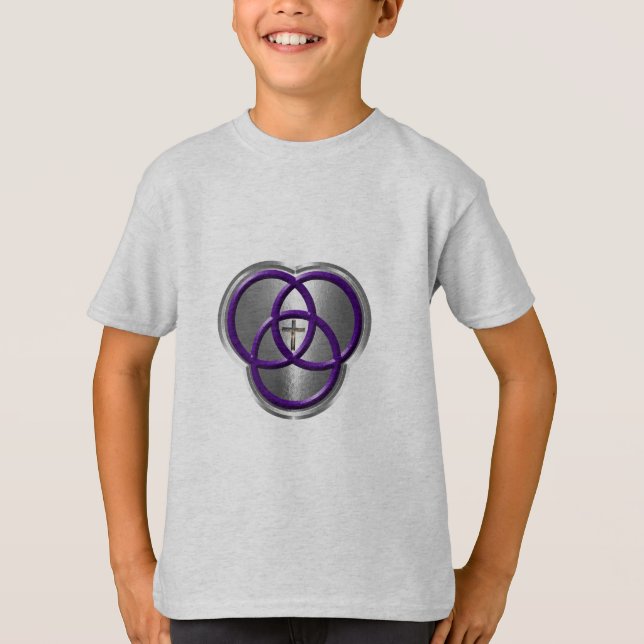 Schöne Christliche Dreifaltigkeitswertung mit Kreu T-Shirt (Vorderseite)