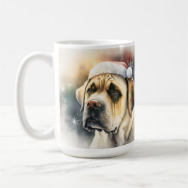 SCHÖNE CHRISTMAS FAWN BULLMASTIFF KAFFEETASSE