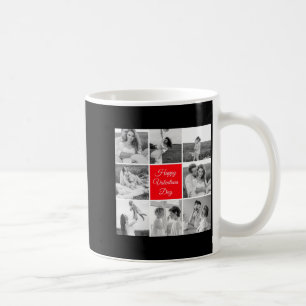 Schöne Collage Paar Foto Frohen Valentinstag T Kaffeetasse