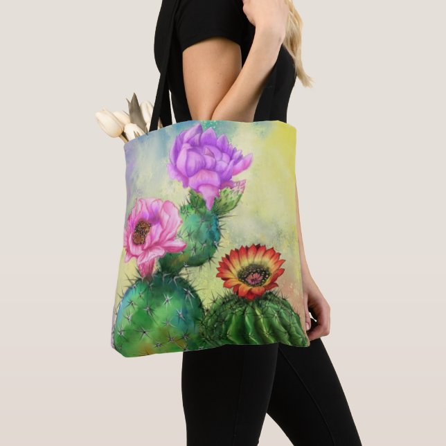 Schöne Colour Cactus Blume Tote Bag (Von Nahem)