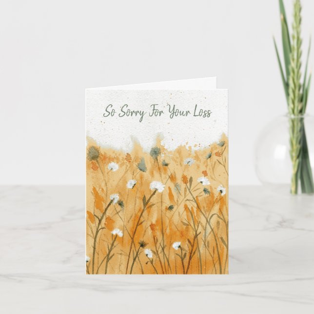 Schöne Condolence Card Einladung (Vorderseite)