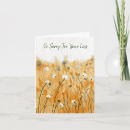 Schöne Condolence Card Einladung
