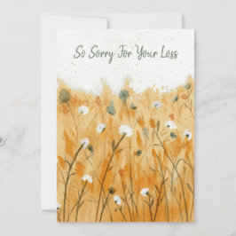 Schöne Condolence Card Einladung