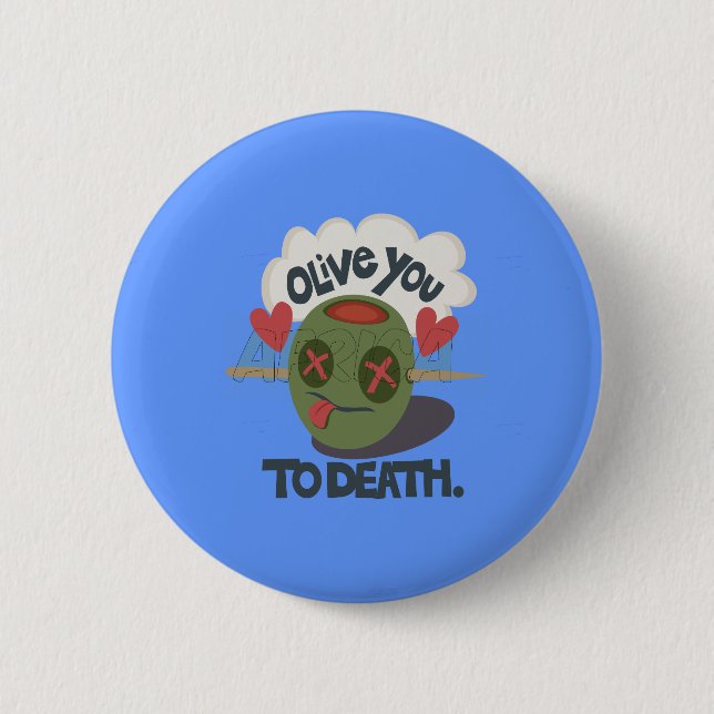 Schöne Cool Ich liebe Afrika Kunst Button (Vorderseite)
