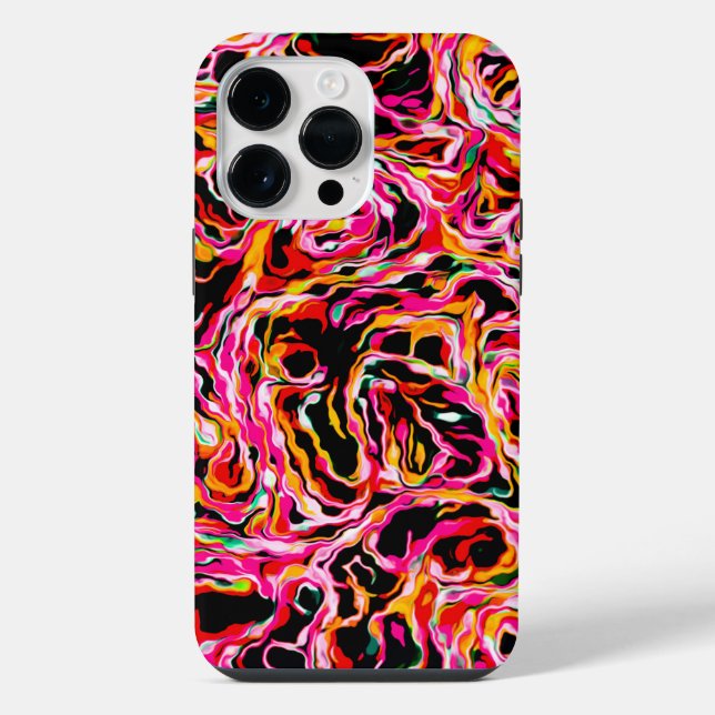 Schöne Coole Bunte Funky iPhone Hülle (Rückseite)