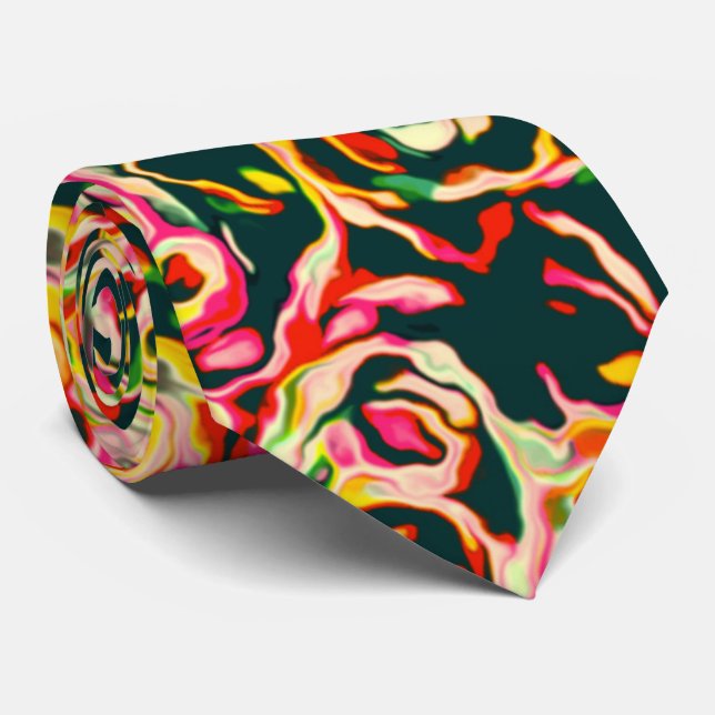 Schöne Coole Funky Krawatte (Gerollt)