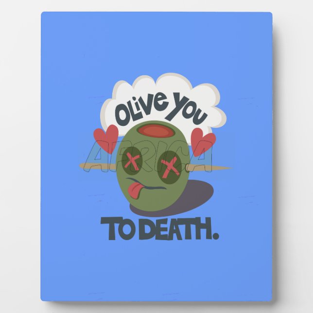 Schöne Coole I Liebe Afrika Kunst Fotoplatte (Vorderseite)