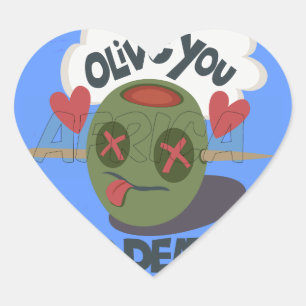 Schöne Coole I Liebe Afrika Kunst Herz-Aufkleber