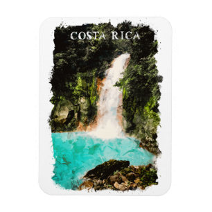 Schöne Costa Rica Wasserfarbe Natur Magnet