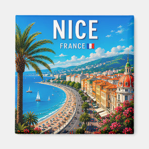 Schöne Côte d'Azur Küstenparadies Magnet