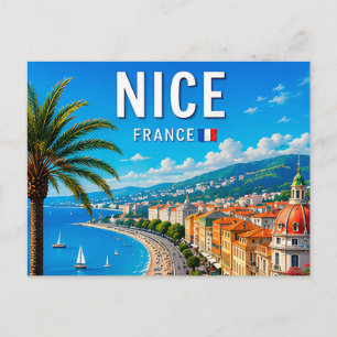 Schöne Côte d'Azur Küstenparadies Postkarte