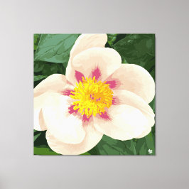 Schöne Creme und rosa Pinien auf der Leinwand. Leinwanddruck