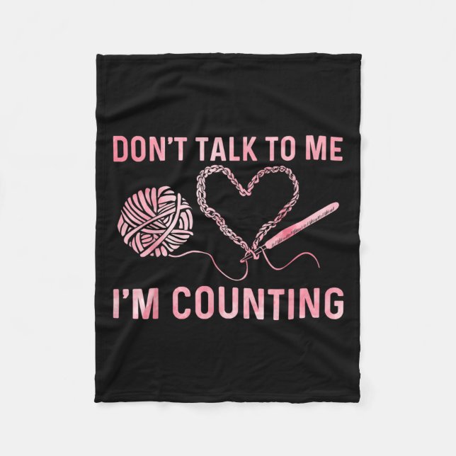 Schöne Crocheting Art and Men Crocheter Crocheter  Fleecedecke (Vorderseite)