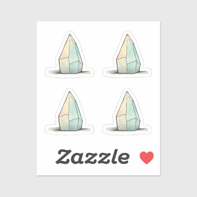 Schöne Crystal Tint Art Aufkleber (Blatt)