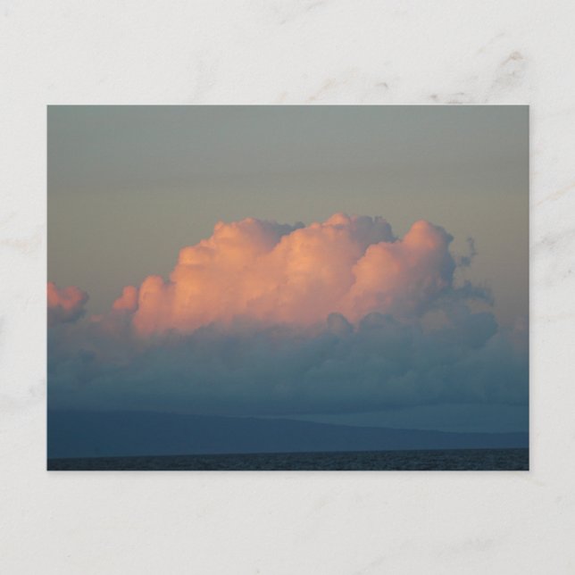 Schöne Cumulonimbuswolken bei Sonnenuntergang in H Postkarte (Vorderseite)