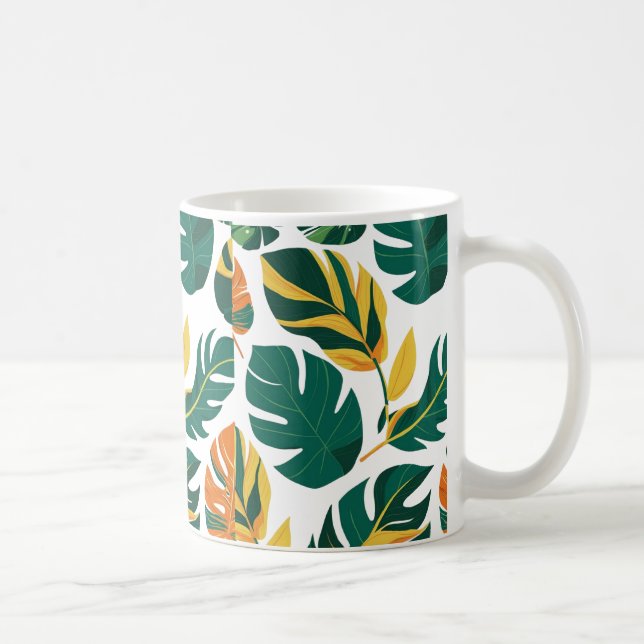 Schöne Cup-Blätter Kaffeetasse (Rechts)