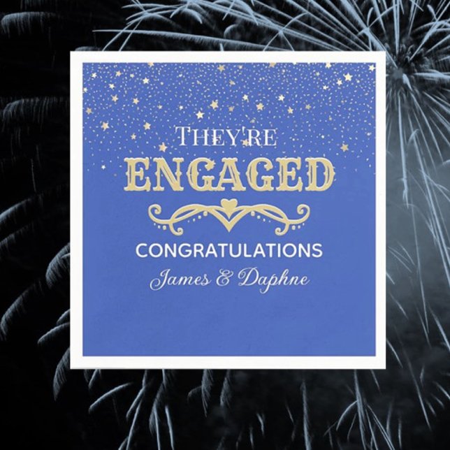 Schöne CUSTOM-Verlobung Serviette (Von Creator hochgeladen)