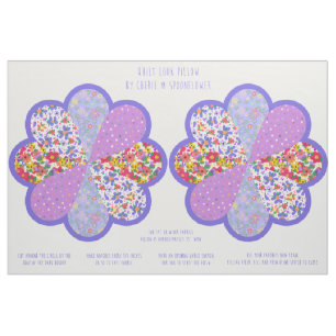 Schöne Cut-and-Sew-Boho-Quilt-Blumen-Kit Stoff