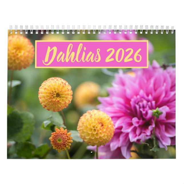 Schöne Dahlias Blumenfotografie Kalender (Titelbild)