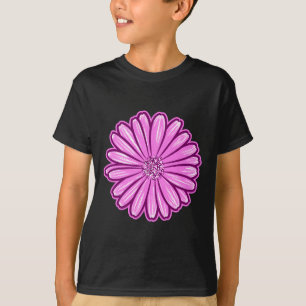 Schöne Daisy-Blume, Halftone Illustration T-Shirt