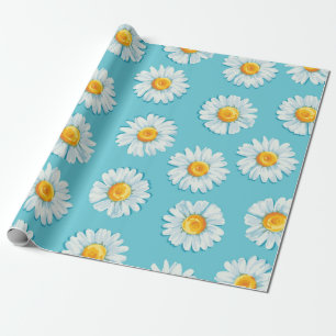 Schöne daisy Blume nahtlos Muster Geschenkpapier