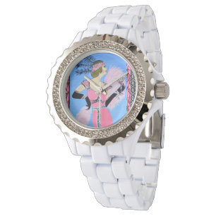 Schöne Dame 2 Damen Uhr