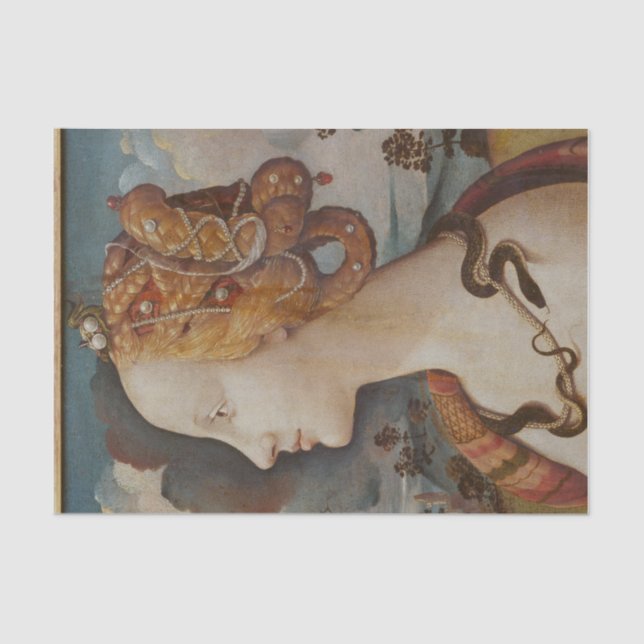 Schöne Dame-Gesicht-Dekodierung Seidenpapier (Vorderseite)