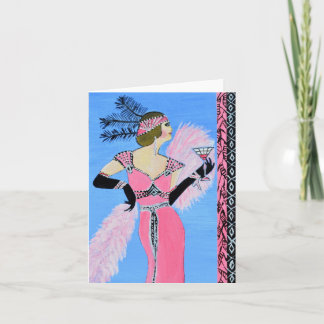 Schöne Damen-Einladung Faltekarte Einladung