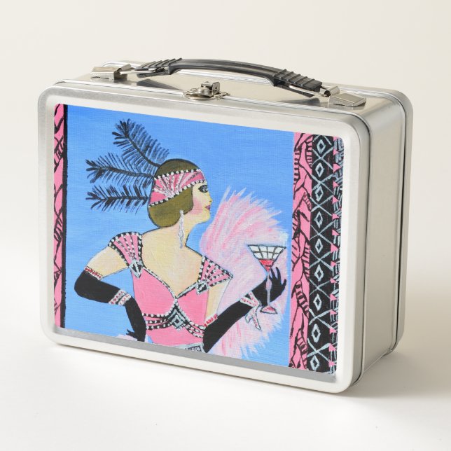 Schöne Damen Lunchbox  (Vorderseite)