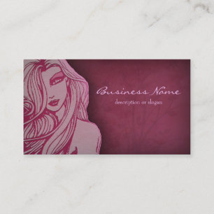 Schöne Deep Pink Business Card Visitenkarte
