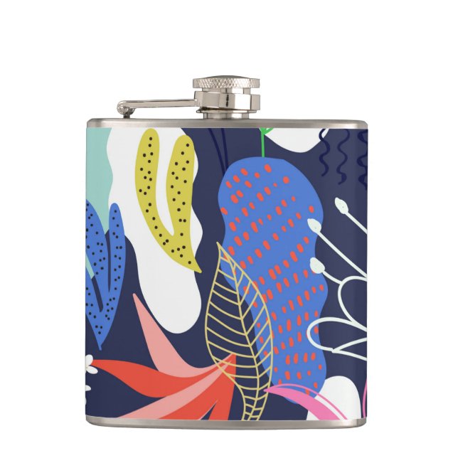 Schöne Dekoration Flachmann (Vorderseite)