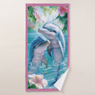 Schöne Delfin-Strandtuch Badehandtuch