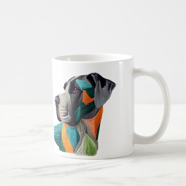 Schöne detaillierte einzigartige Great Dane Tasse  (Rechts)