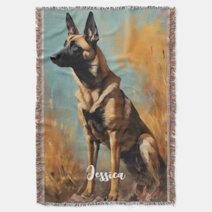Schöne deutsche Malinois Decke
