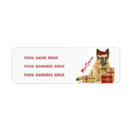 Schöne deutsche Shepherd Holiday Address Labels