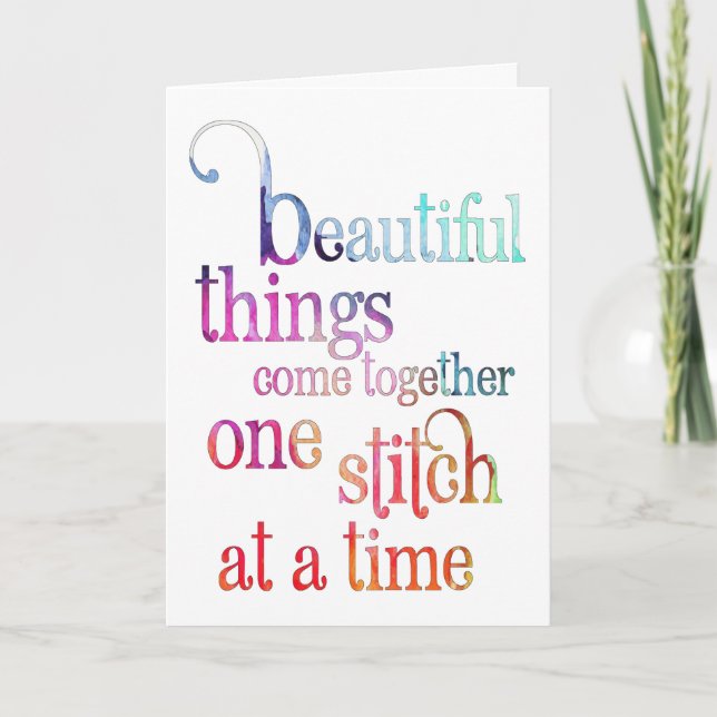 Schöne Dinge ermutigen Karte (Vorderseite)